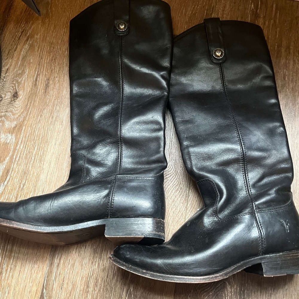 Frye Melissa Black boots 5.5